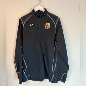 BC High Boston College Soccer Nike Therma Fit Quarter Zip Sweatshirt Black Med